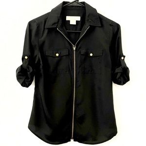 Michael Kors Zip Up Women’s Petite Top